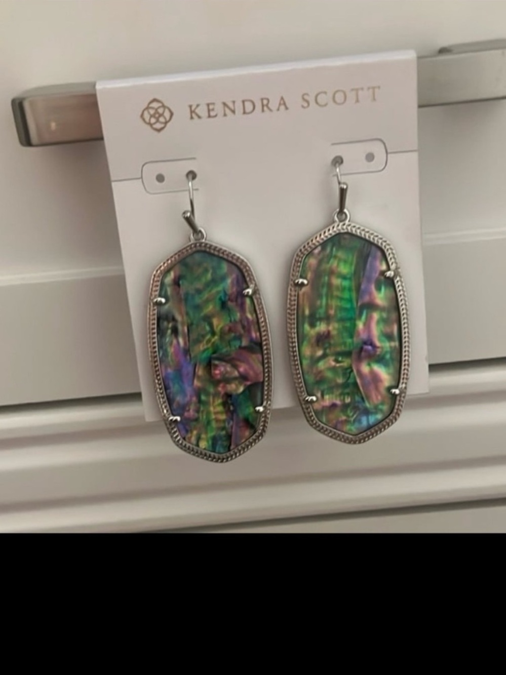 Kendra Scott Danielle Iridescent Abalone Drop Earrings